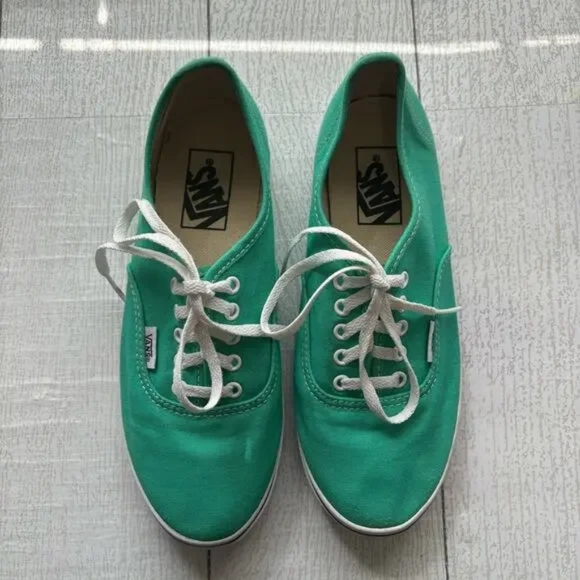 Teal Green Canvas Sneakers Women 7 / Men - Picture 1 of 1